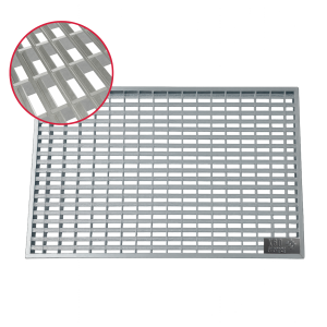 K60-V-Line | Eingangsrost mit Winkelrahmen | 400x600 mm |...