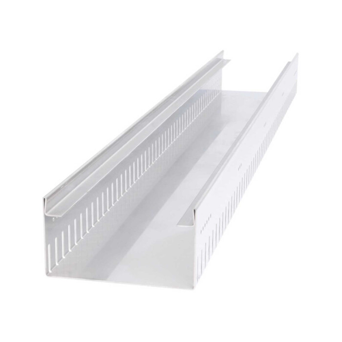Drainagerinne | 1000x123 mm | 50 mm Höhe | Stahl verzinkt | Fassadenrinne zur Entwässerung