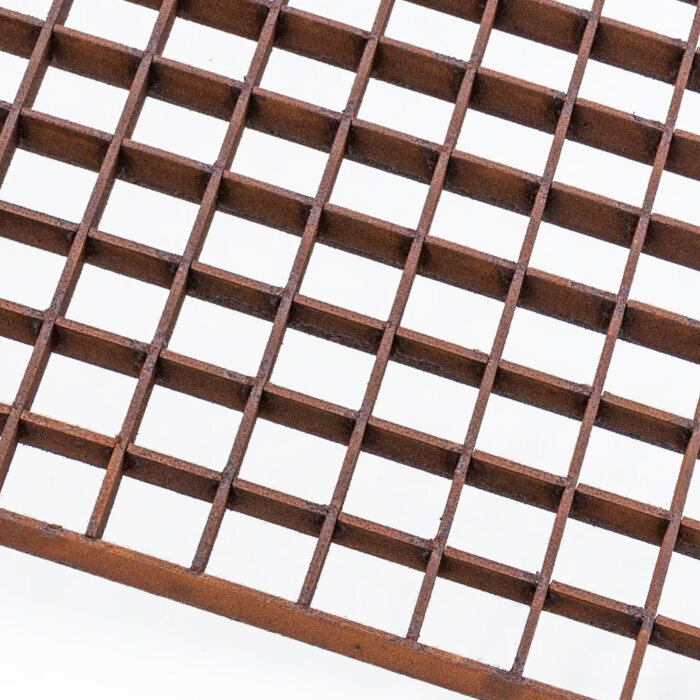 Gitterrost | 2000x1000 mm | 50x2 mm | 30x30 mm | Cortenstahl