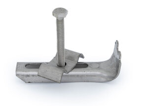 Outlet Gitterrost-Befestigung | 30x30 mm | Stahl verzinkt