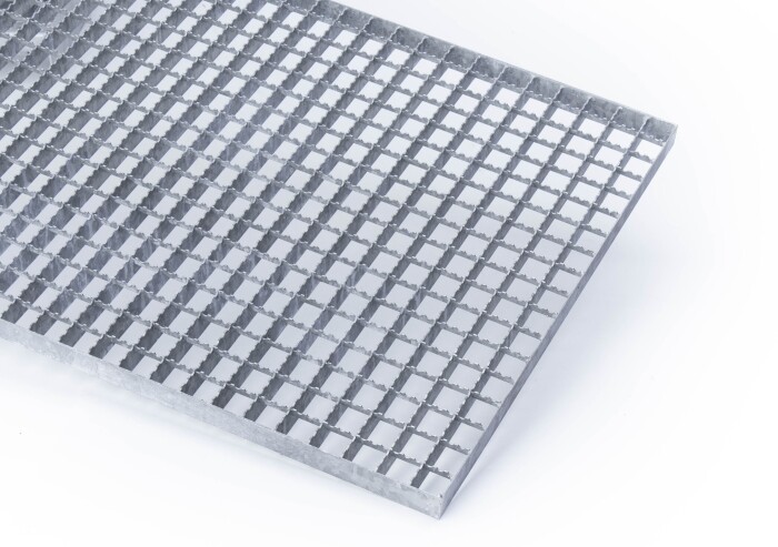 Gitterrost | 1400x1000 mm | 30x3 mm | 30x30 mm | R12 | Stahl feuerverzinkt