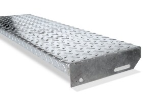 K60-Riffelblechstufe | 600x240 mm | Stahl feuerverzinkt
