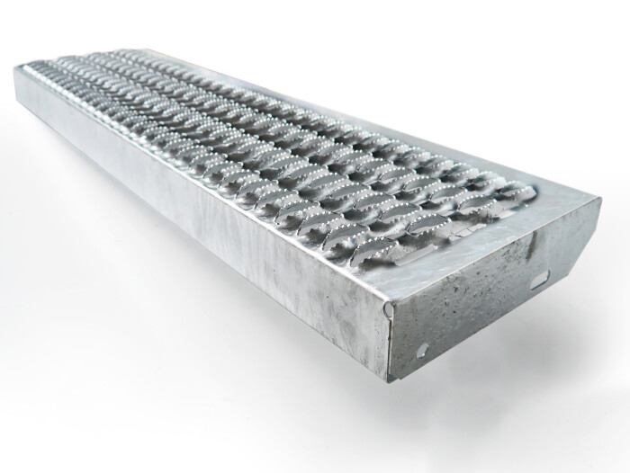 Blechprofilstufe Typ-D | 800x270 mm | Stahl feuerverzinkt
