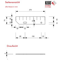 Schweißpress Treppenstufen 800 x 270 mm / 34 x 38