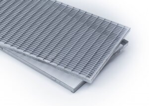 Baurost | 600x1200 mm | 20x2 mm | 30x10 mm | Stahl feuerverzinkt | inkl. Zarge