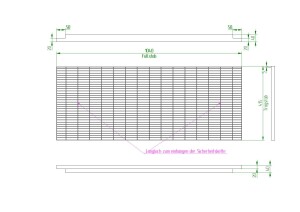 K60- Lichtschachtrost, 415 x 1040 mm, 64/9 mm, 20/2 mm, verz.