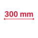 Rostbreite 300 mm