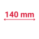 Rostbreite 140 mm